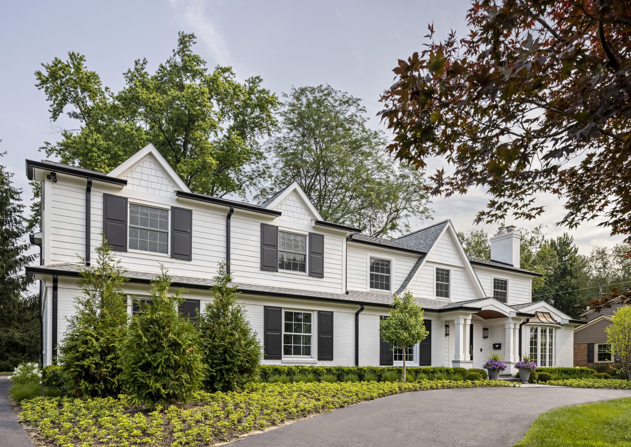 a home exterior remodeled with beautiful new siding