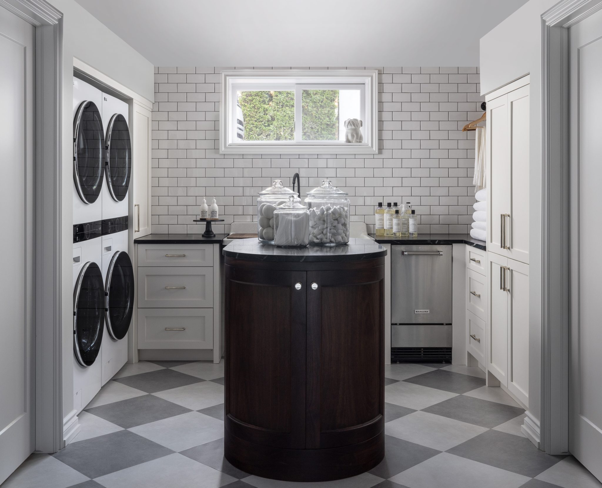 A laundry room designed for the needs of a modern family.
